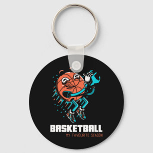 Llavero El básquetbol es mi diversión favorita de temporad