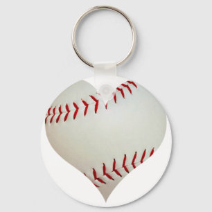 Llavero El Béisbol Estadounidense En Forma De Corazón