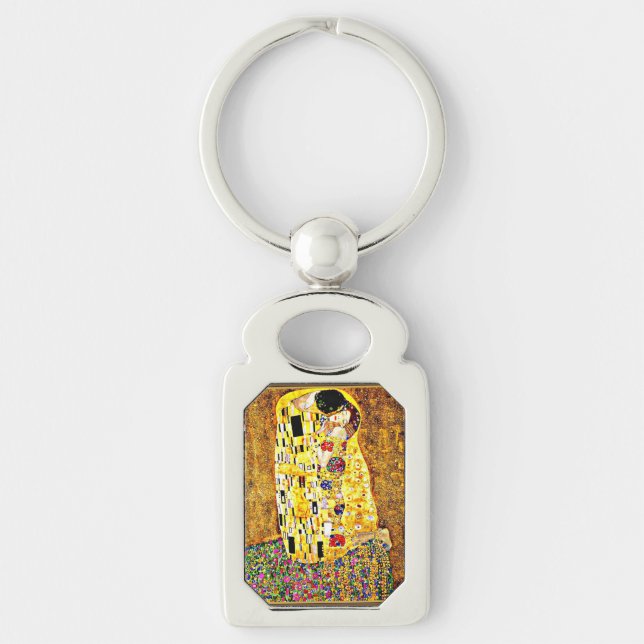 Llavero El beso, famoso cuadro de Gustav Klimt (Anverso)