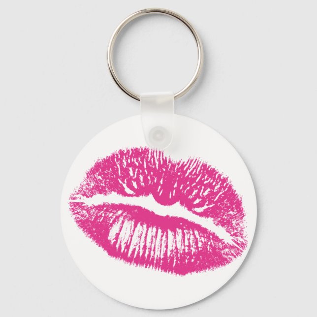 Llavero El Beso, Labios Rosados (Anverso)
