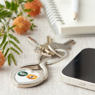 Llavero El billar duro 69 de SlipperyJoe con una bola de b