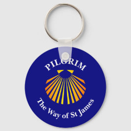 Llavero El botón Camino de los peregrinos de Santiago