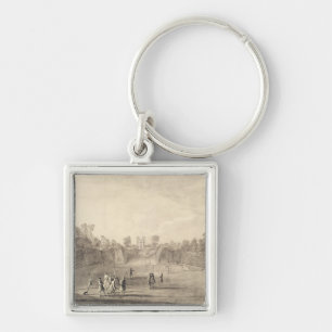 Llavero El Bowling Green en Claremont, 1738 (grabado)
