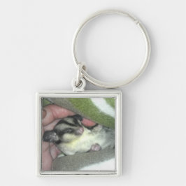 Llavero El brillo del azúcar en blanco