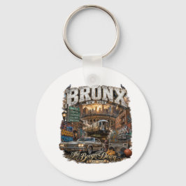 Llavero El Bronx Nueva York Boogie Down Collage Urbano