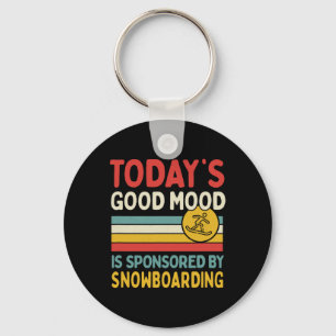 Llavero El buen humor de hoy es patrocinado por Snowboard
