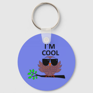 Llavero El búho sabio de un tipo fresco