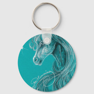 Llavero El caballo árabe pensivo