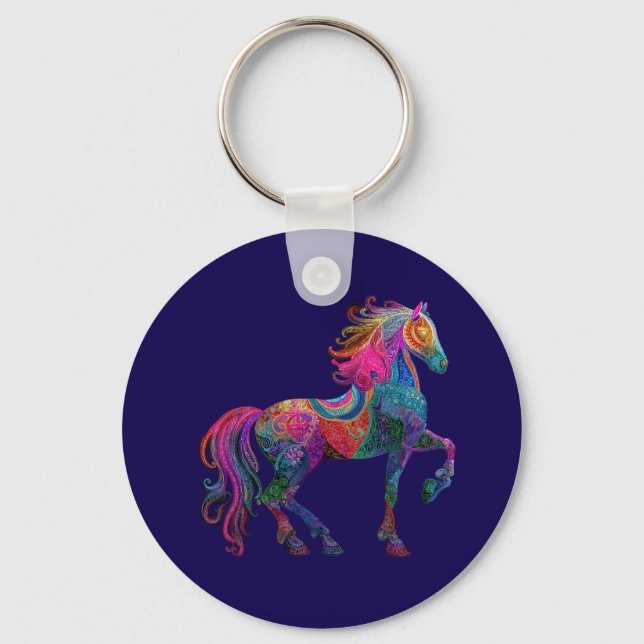 Llavero El Caballo Bordado (Anverso)