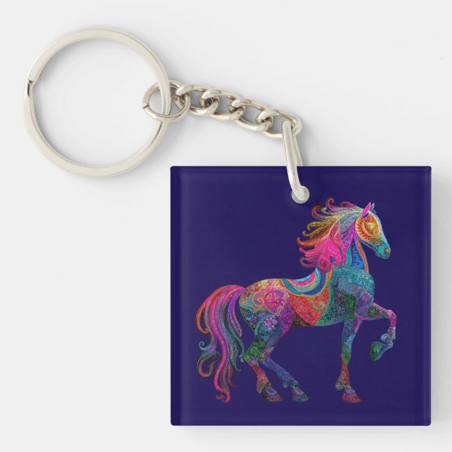 Llavero El Caballo Bordado (Frente)