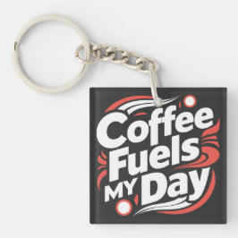 Llavero El café alimenta mi día