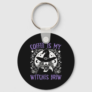 Llavero El café es mi bruja engendran retro Halloween Witc