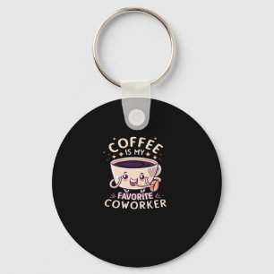 Llavero El Café Es Mi Clásico De Coworker Favorito