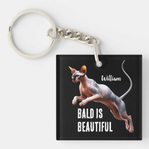Llavero El calvo para gatos Sfinx es hermoso