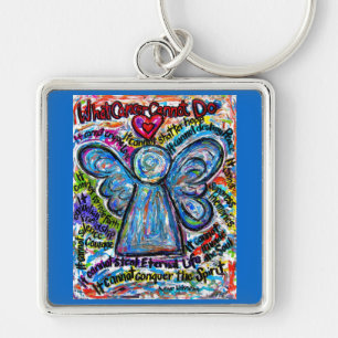 Llavero El cáncer colorido no puede Angel Art Keychain Pen