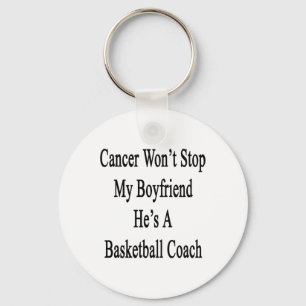 Llavero El cáncer no detendrá a mi novio es un básquetbol