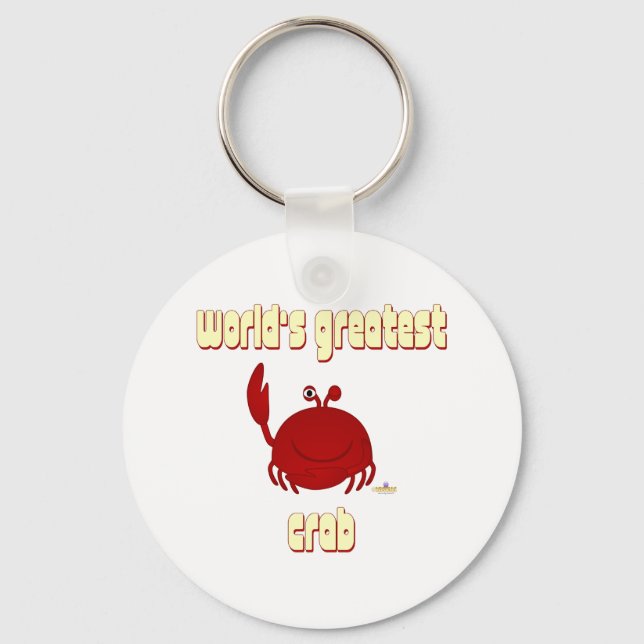 Llavero El cangrejo más grande del mundo del cangrejo rojo (Anverso)