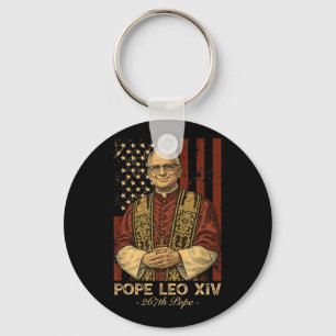 Llavero El cardenal Robert Francis Prevota al Papa Leo Xiv