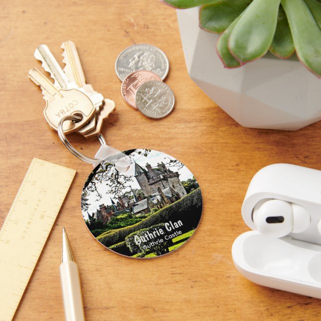 Llavero El Castillo Keepsake de Escocia Guthrie Clan (Escritorio )