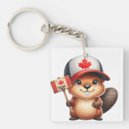 Llavero El castor canadiense nunca 51