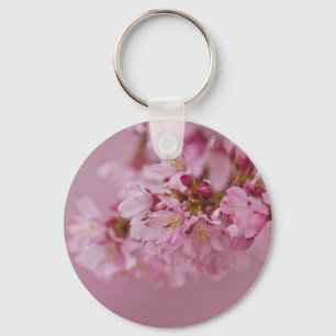 Llavero El cerezo sakura florece con reflexiones rosa páli