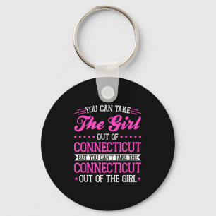 Llavero El Chica Connecticut no puede sacar el Connecticut
