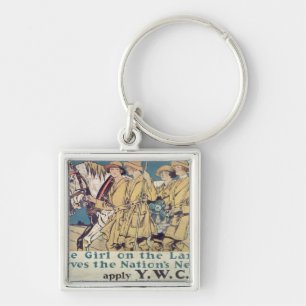 Llavero El Chica de la tierra sirve a las necesidades de l