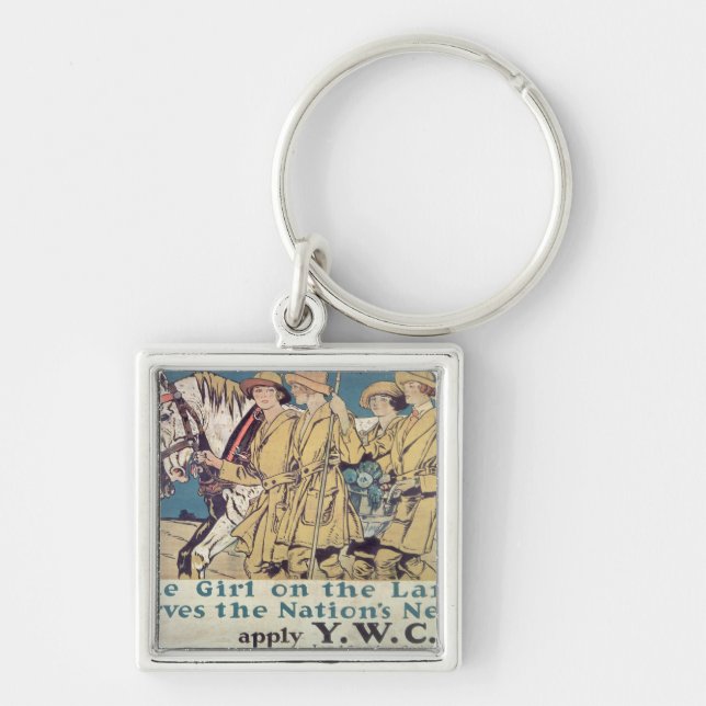 Llavero El Chica de la tierra sirve a las necesidades de l (Frente)