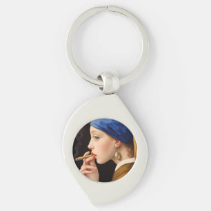 Llavero El Chica de Vermeer con la perla que humeaba
