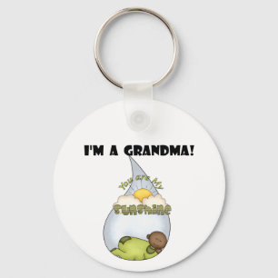 Llavero El chico afroamericano y suntuoso de la abuela