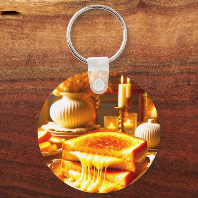 Llavero El cielo del queso: la comida más cómoda (Anverso)