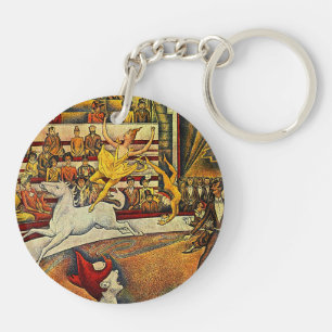 Llavero El circo de Georges Seurat (1891) - Payaso y jinet