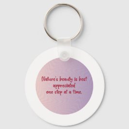 Llavero El círculo de la serenidad de la naturaleza