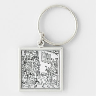 Llavero El cirujano visita a un hombre con las heridas de