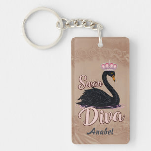 Llavero El cisne negro, reina del agua. 