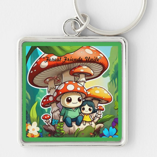 Llavero "El Clan de los hongos" (Frente)