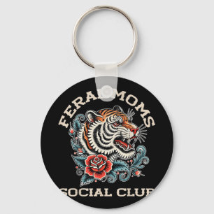 Llavero El club social Somebodys Feral Wife Mom Life Trend