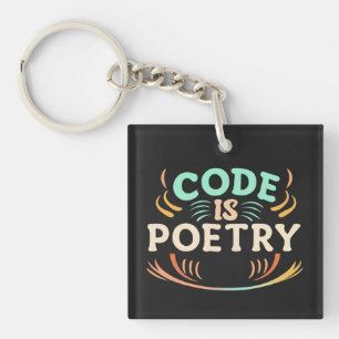 Llavero El código es poesía: desata el arte de tu programa