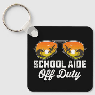 Llavero El Colegio Aide De Las Gafas De Sol De Servicio El