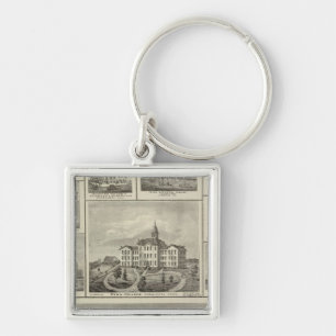 Llavero El Colegio de Aboca Penn, edificios de Oskaloosa e