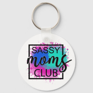 Llavero El colorido club de madres frescas y humorísticas