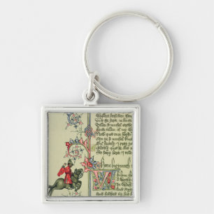 Llavero El comerciante, detalle del facsímil de