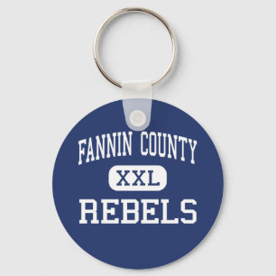 Llavero El condado de Fannin - rebeldes - alto - Ridge