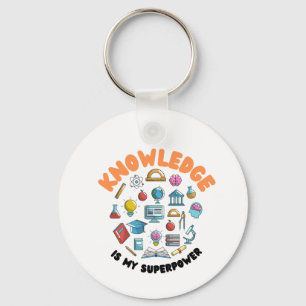 Llavero El conocimiento es mi superpotencia