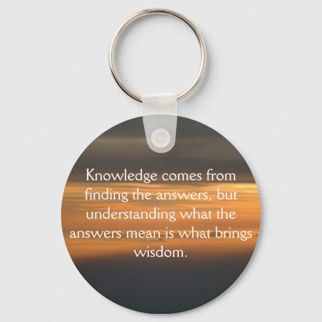 Llavero El conocimiento viene de... (Anverso)