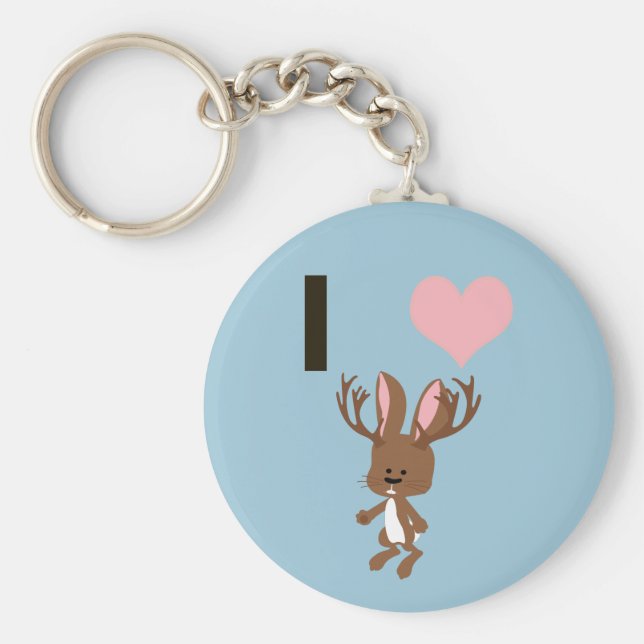 Llavero El corazón de Jackalope (Frente)