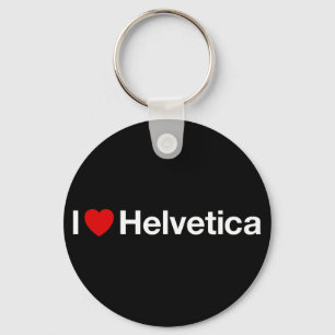 Llavero El corazón Helvetica