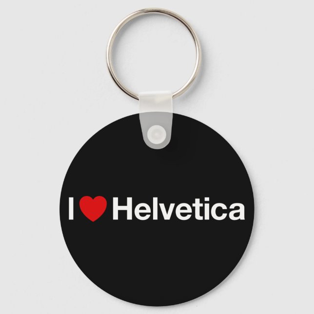 Llavero El corazón Helvetica (Anverso)