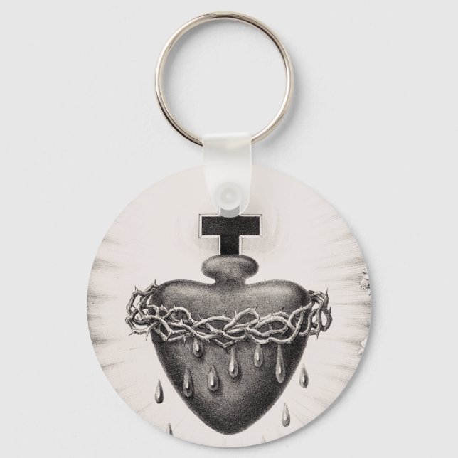 Llavero El Corazón más sagrado de Jesucristo (Anverso)
