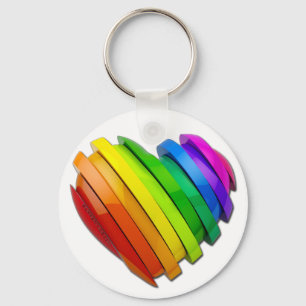 Llavero El corazón tridimensional escultural de SlipperyJo